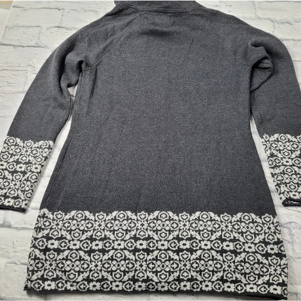 Cynthia Rowley Hooded Nordic Zip Cardigan size Medium